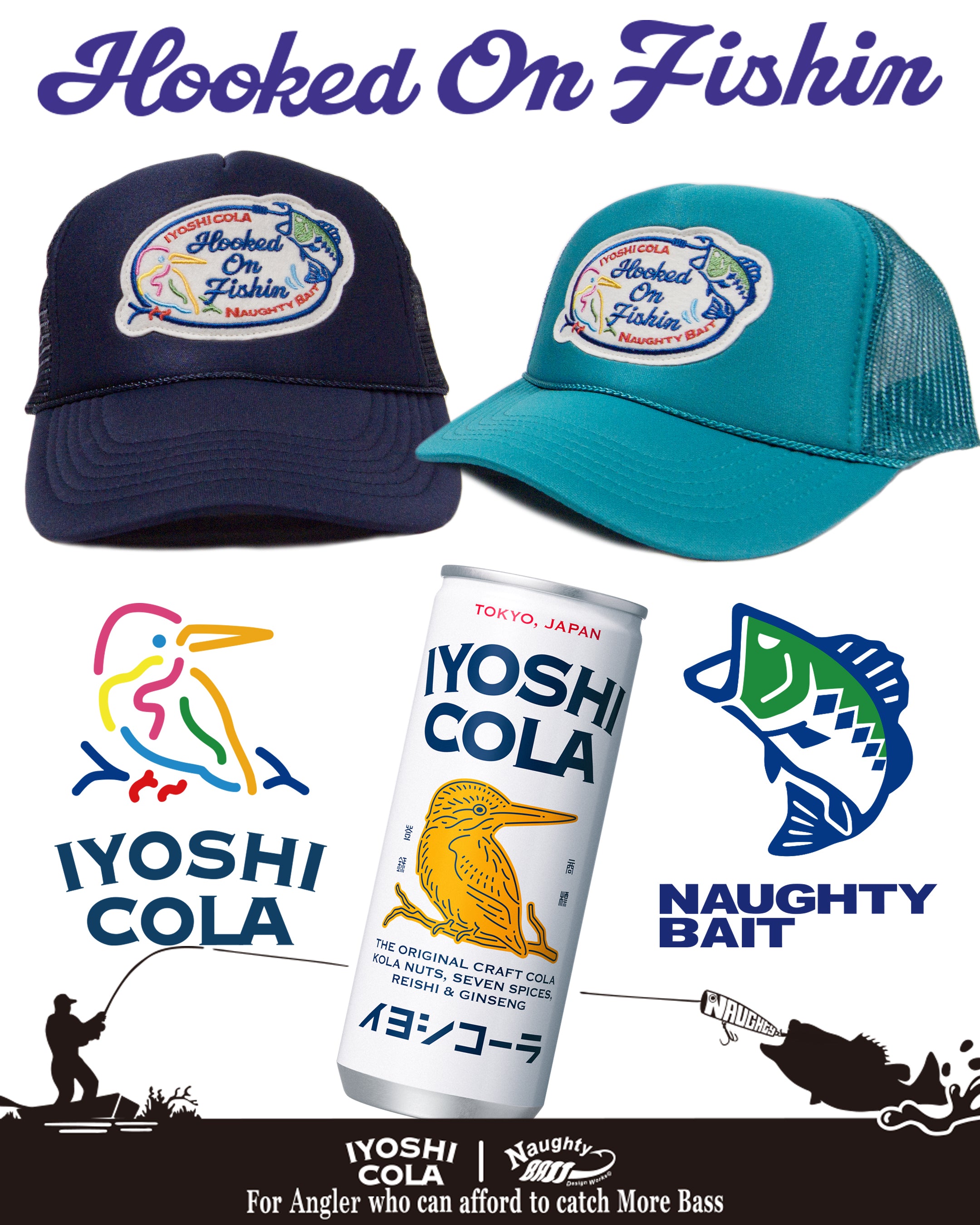 IYOSHI COLA | NaughtyBait Anglers Cap – Naughtybait